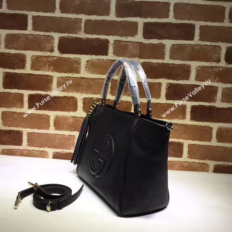 Gucci small soho black tote shoulder bag 6427