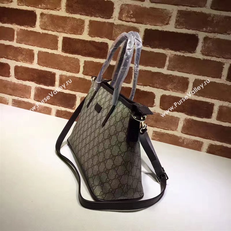 Gucci large gray GG tote shoulder bag 6435