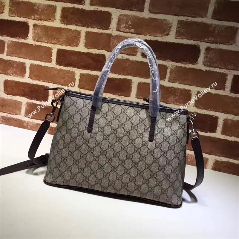 Gucci large gray GG tote shoulder bag 6435