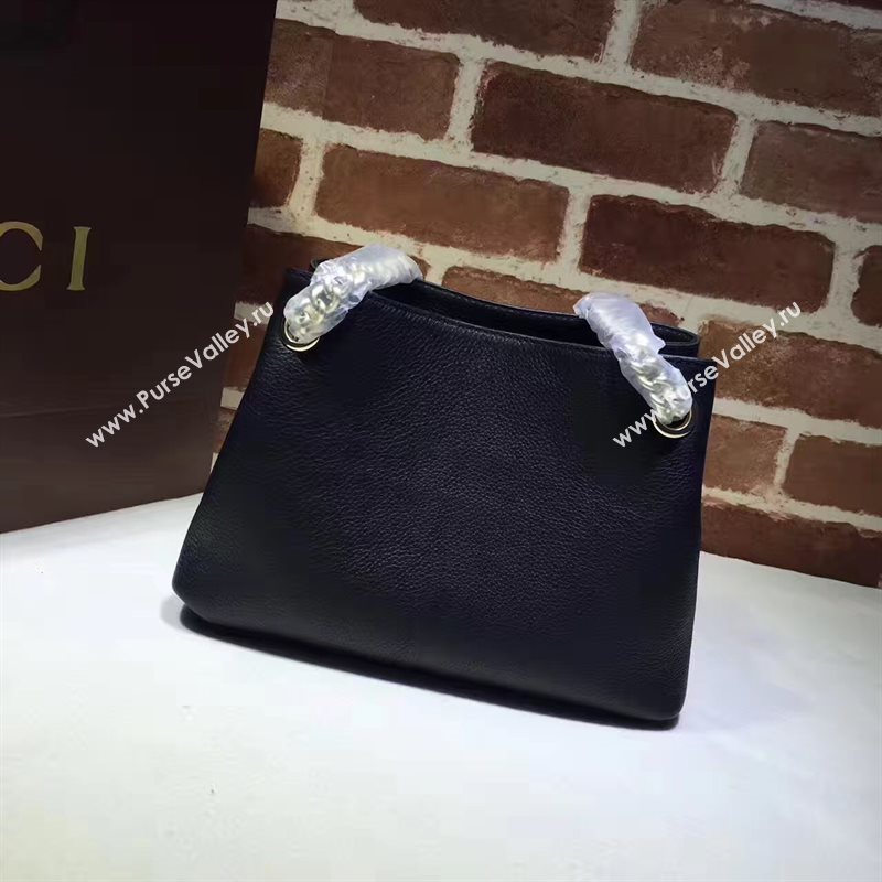 Gucci small black soho tote shoulder bag 6436