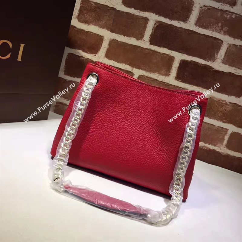 Gucci small soho shoulder tote red bag 6437