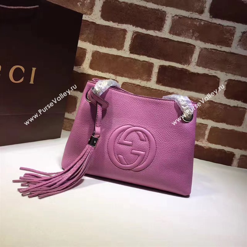 Gucci small rose red soho tote shoulder bag 6439