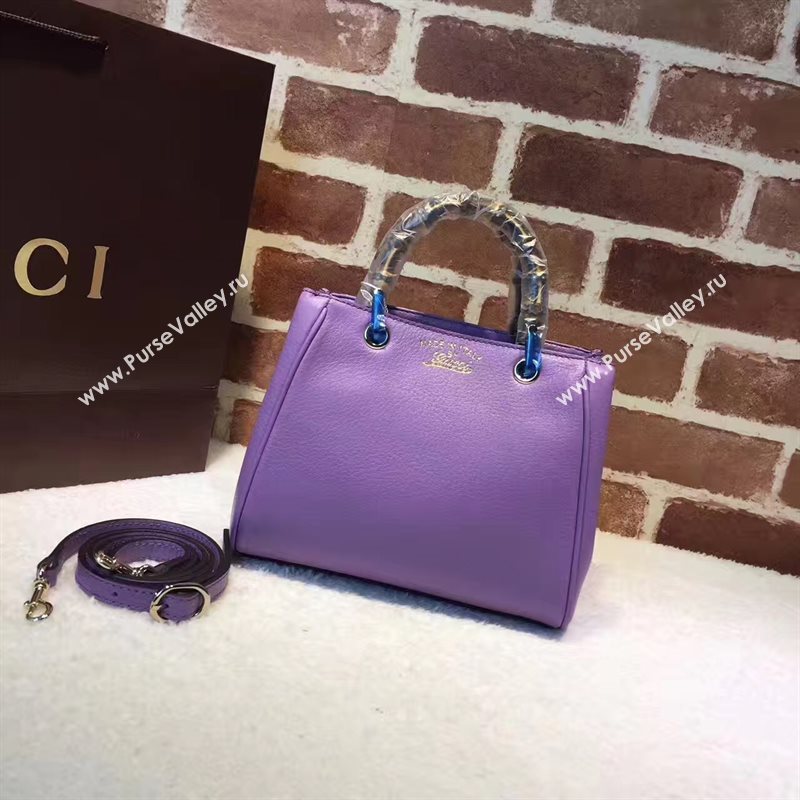 Gucci small purple mini shoulder bamboo bag 6541