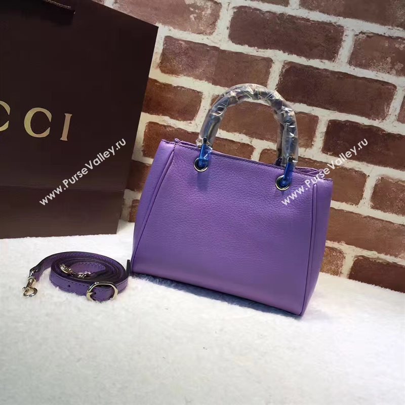Gucci small purple mini shoulder bamboo bag 6541