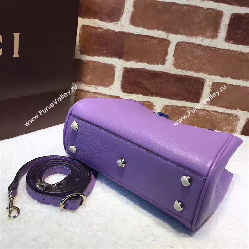Gucci small purple mini shoulder bamboo bag 6541