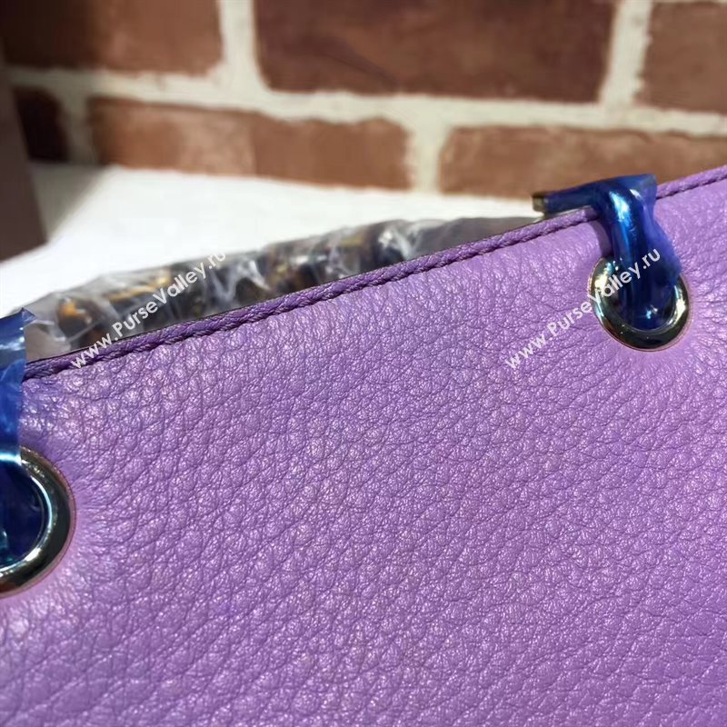 Gucci small purple mini shoulder bamboo bag 6541