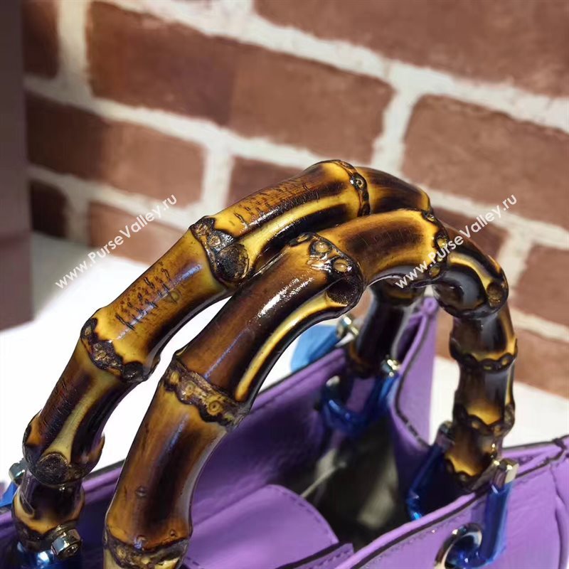 Gucci small purple mini shoulder bamboo bag 6541