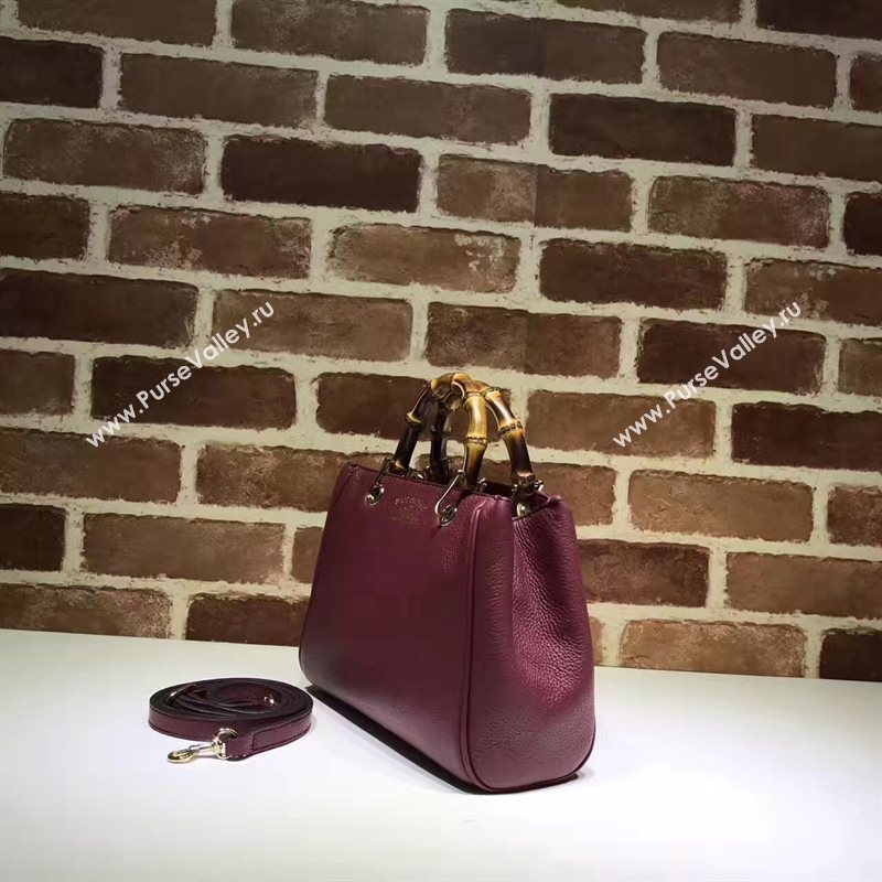 Gucci small wine mini shoulder bamboo bag 6542