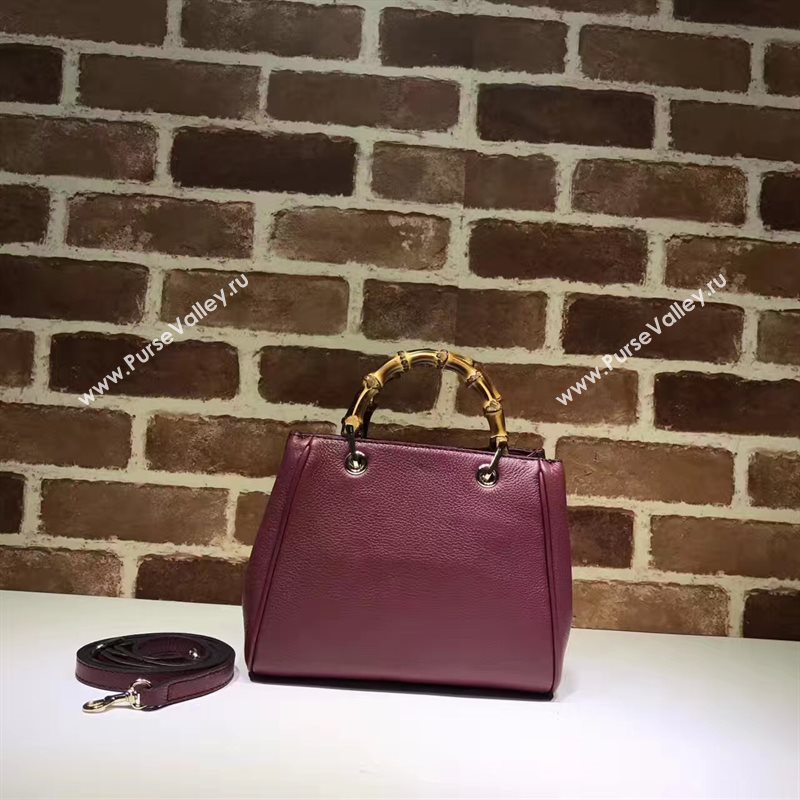 Gucci small wine mini shoulder bamboo bag 6542