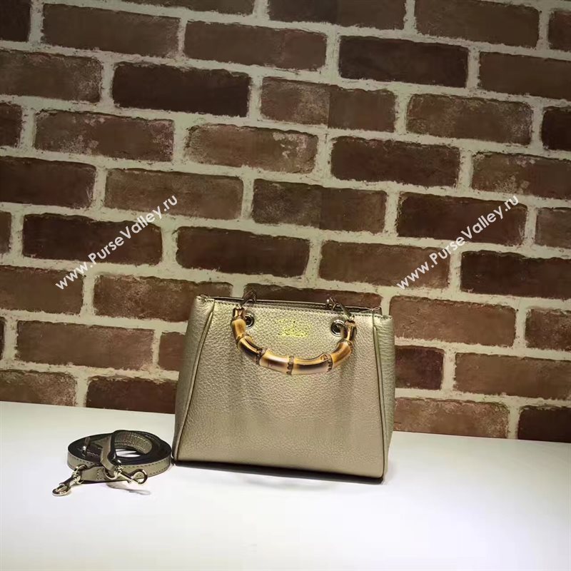 Gucci small mini gold shoulder bamboo bag 6543