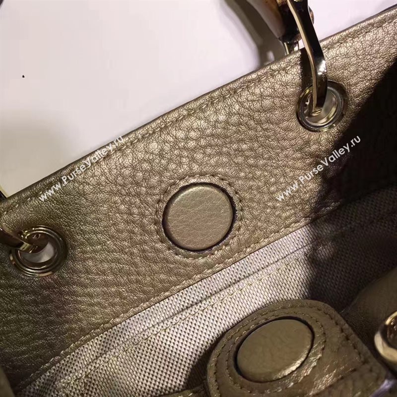 Gucci small mini gold shoulder bamboo bag 6543