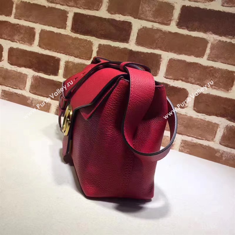 Gucci GG red shoulder flap bag 6546