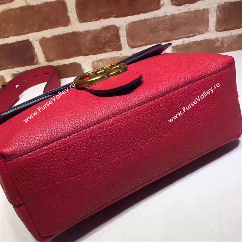 Gucci GG red shoulder flap bag 6546