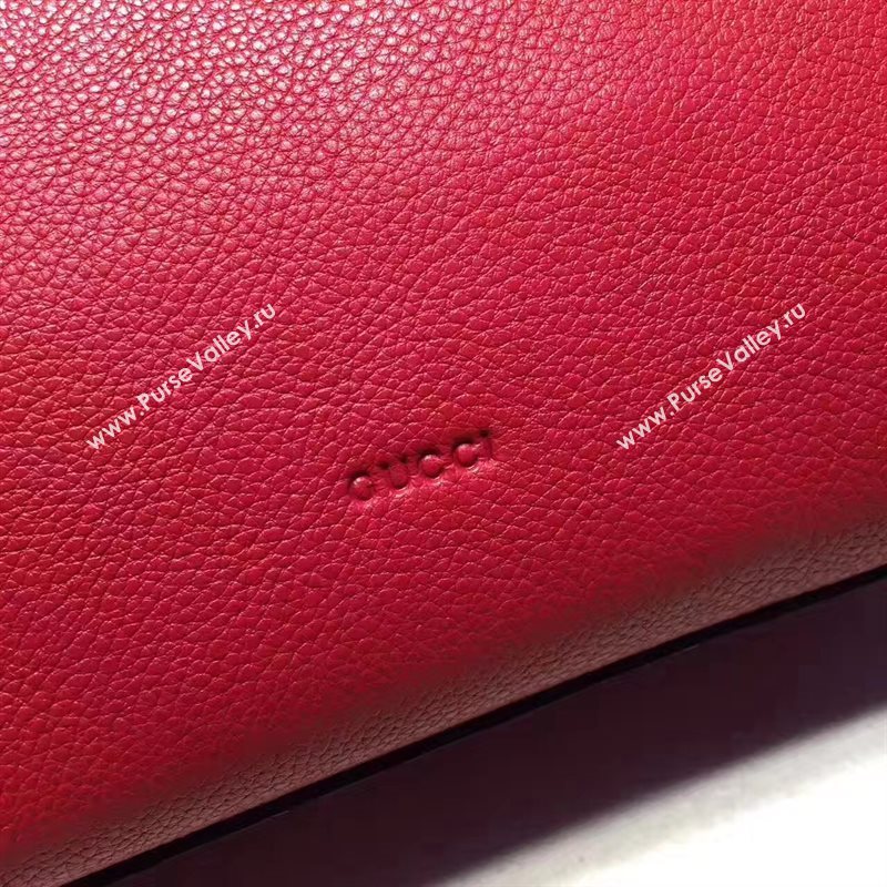 Gucci GG red shoulder flap bag 6546