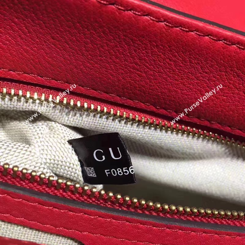 Gucci GG red shoulder flap bag 6546