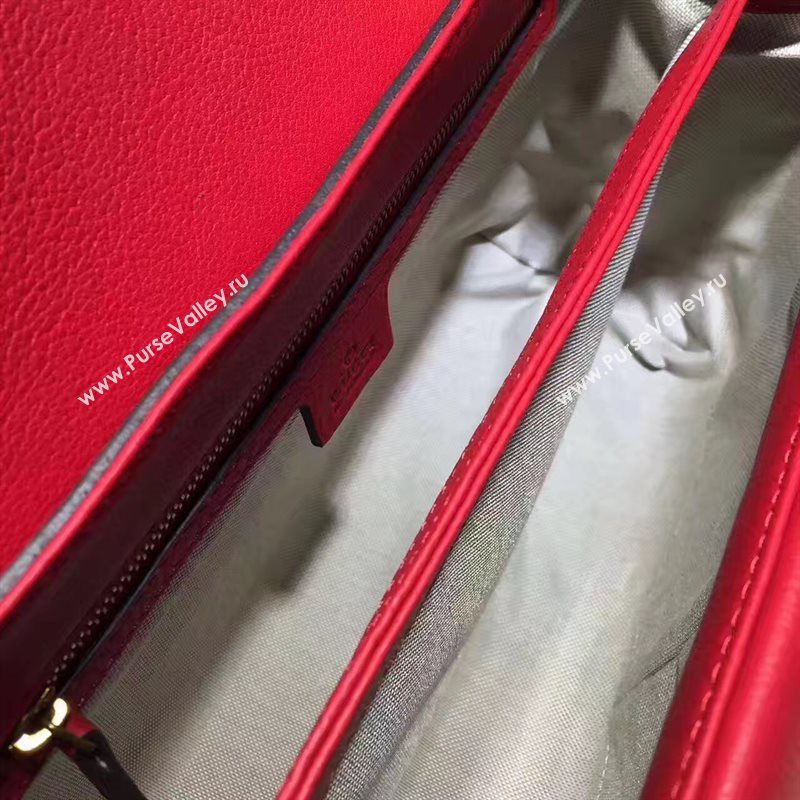 Gucci GG red shoulder flap bag 6546