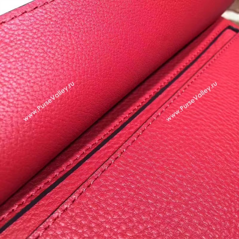 Gucci GG red shoulder flap bag 6546