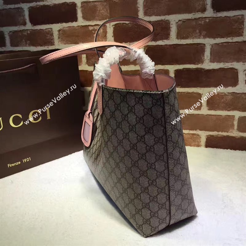 Gucci GG tote gray with handbag pink bag 6547