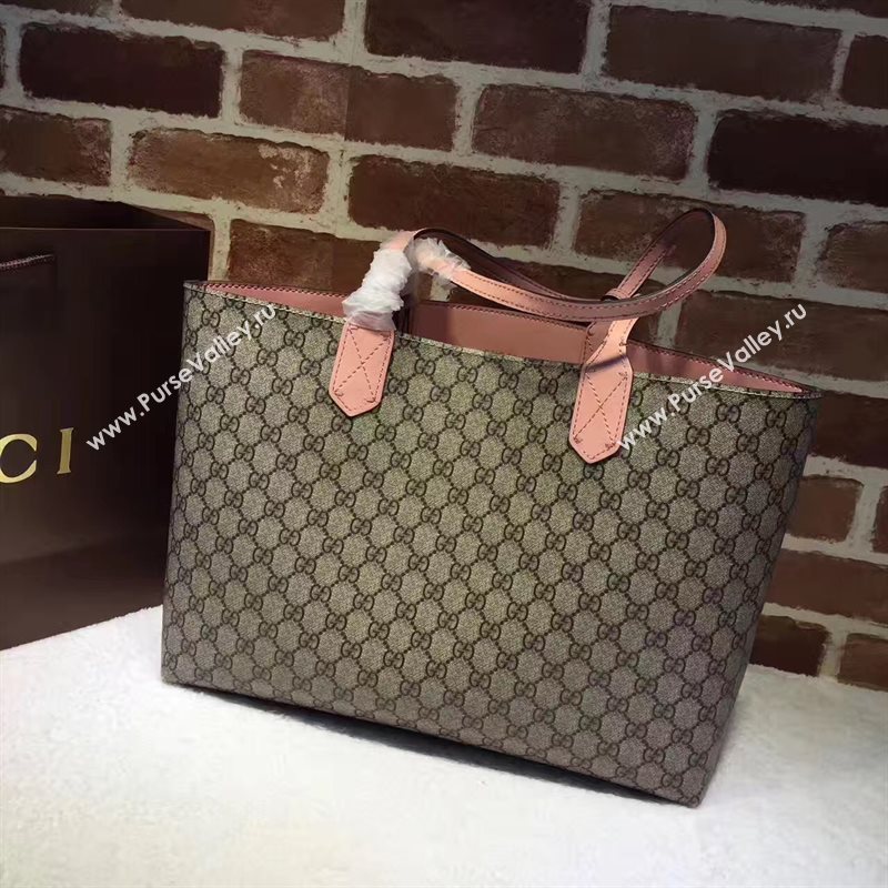 Gucci GG tote gray with handbag pink bag 6547