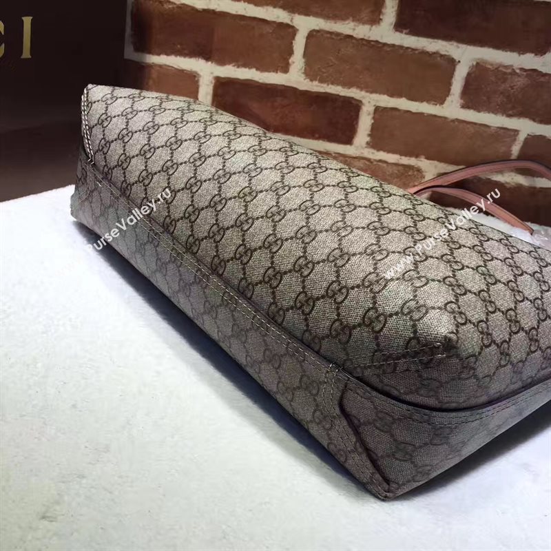 Gucci GG tote gray with handbag pink bag 6547