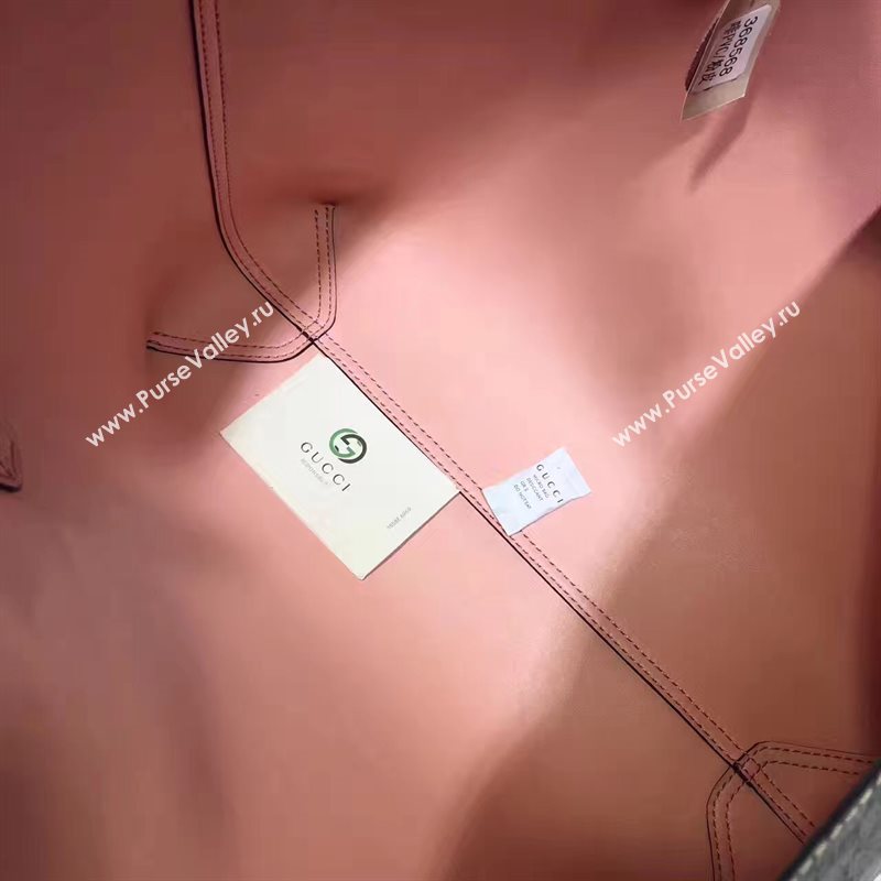 Gucci GG tote gray with handbag pink bag 6547