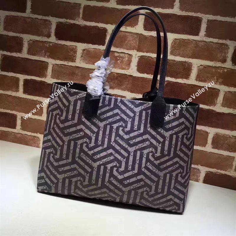 Gucci GG tote gray with handbag black bag 6548