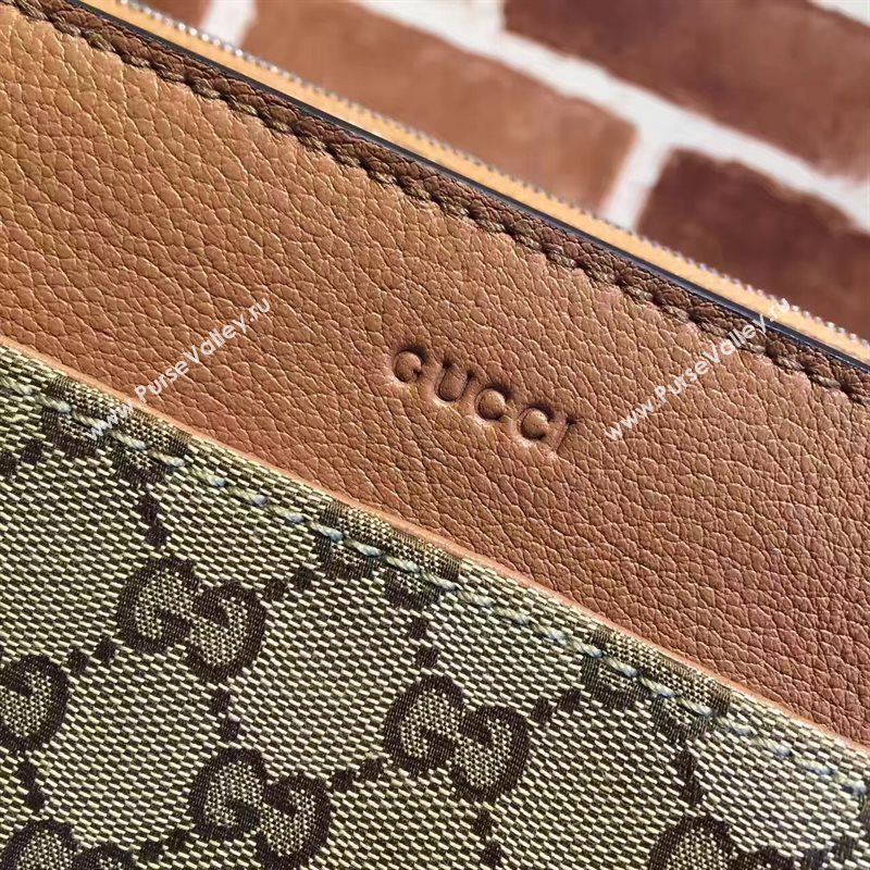 Gucci GG tote gray with handbag tan bag 6549