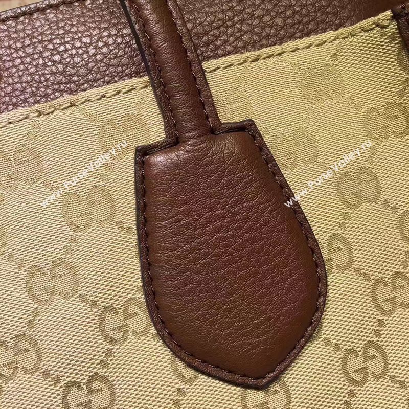 Gucci GG tote gray with handbag coffee bag 6550
