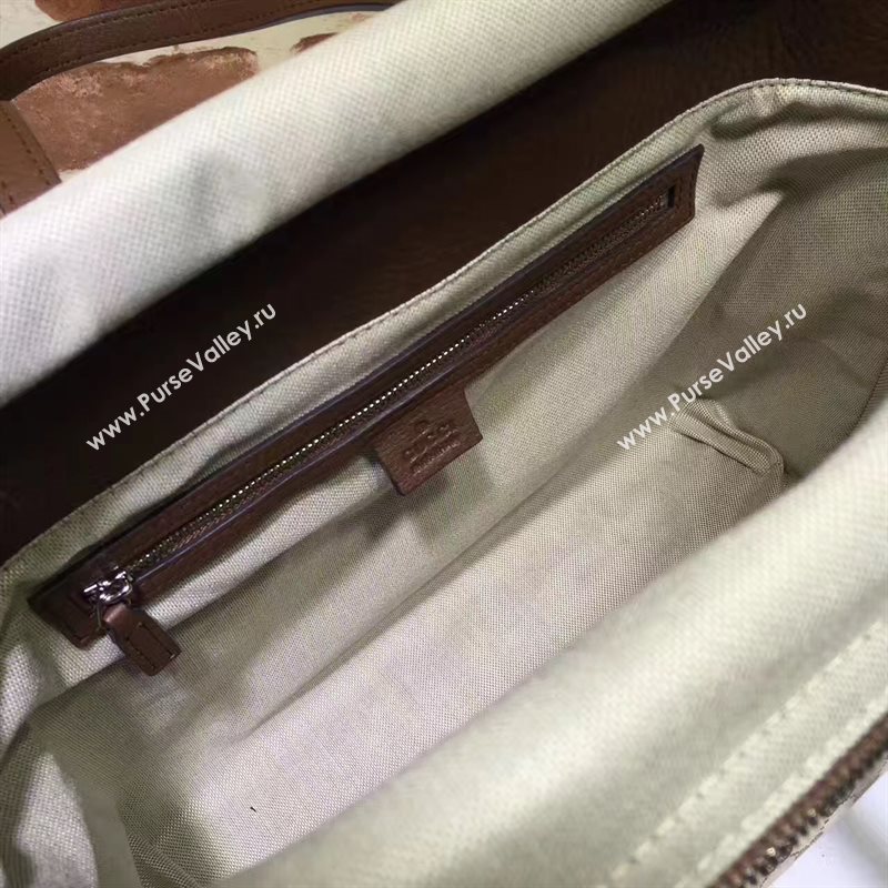 Gucci GG tote gray with handbag coffee bag 6550