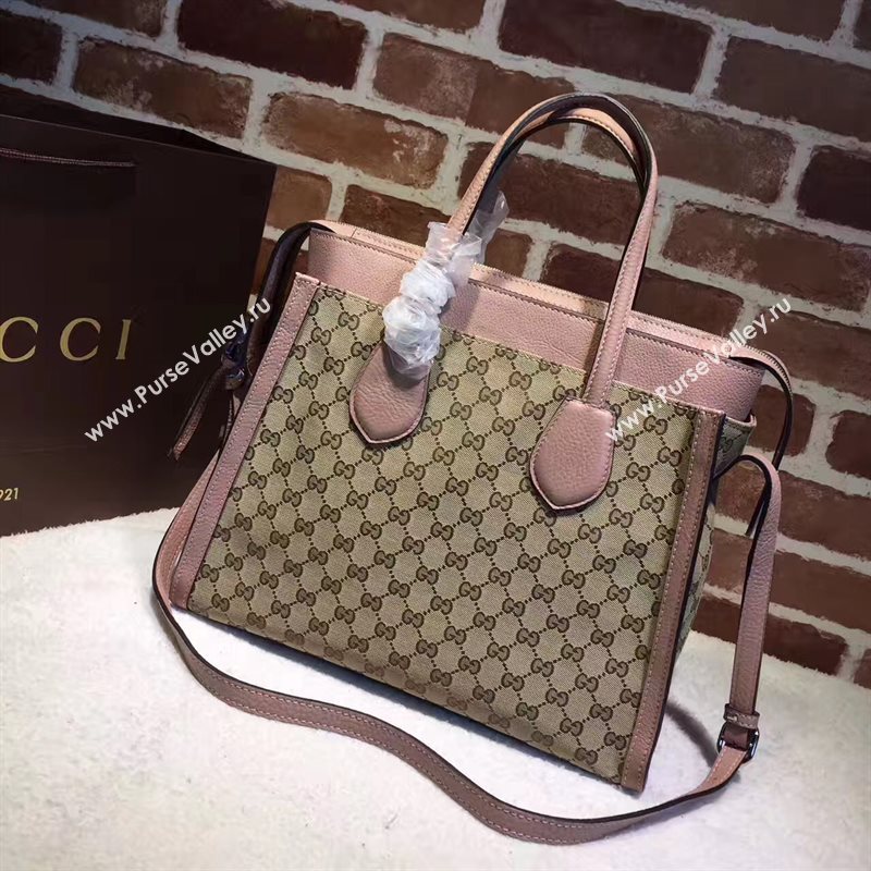 Gucci GG tote gray with handbag pink bag 6551