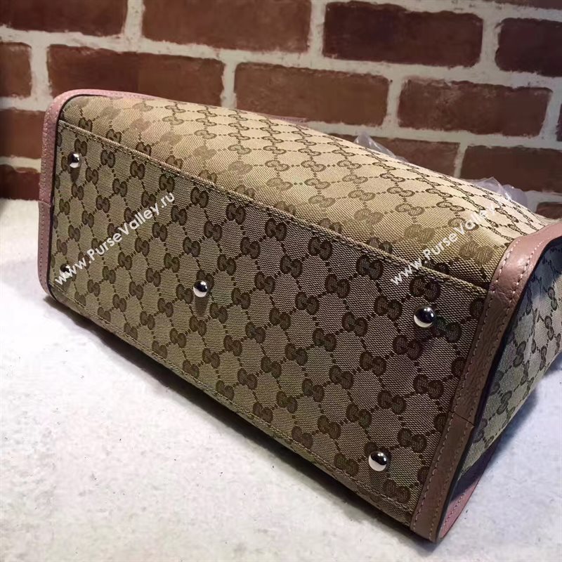 Gucci GG tote gray with handbag pink bag 6551