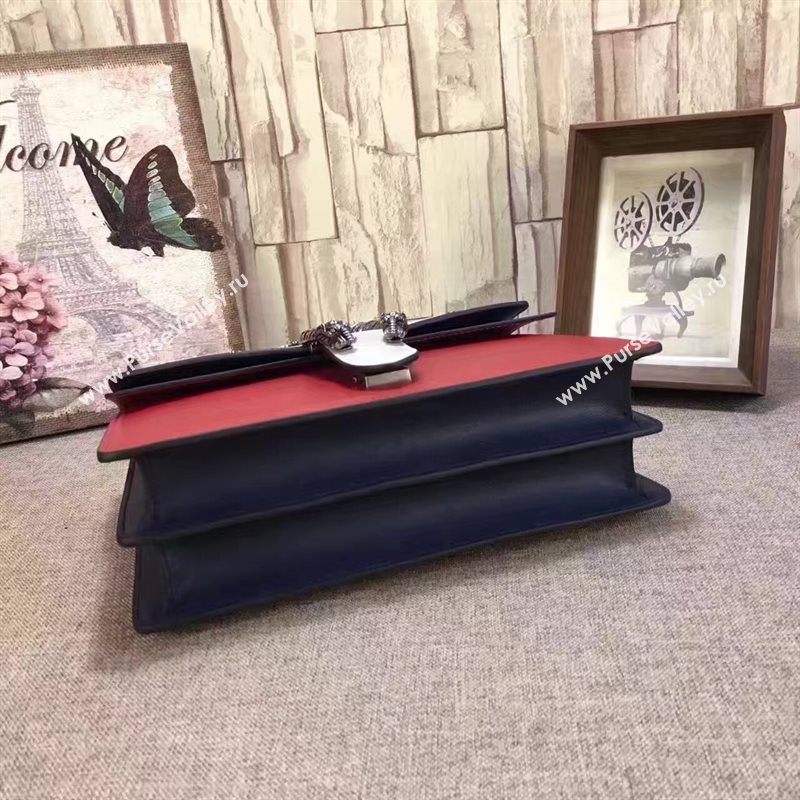 Gucci GG red with white shoulder large bag 6553