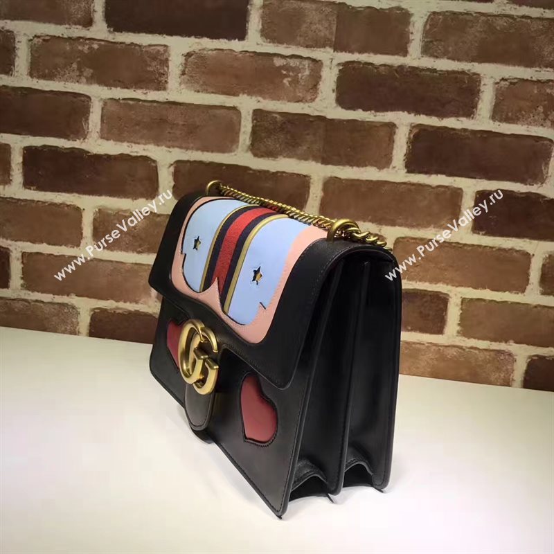 Gucci GG large shoulder black red with bag 6554
