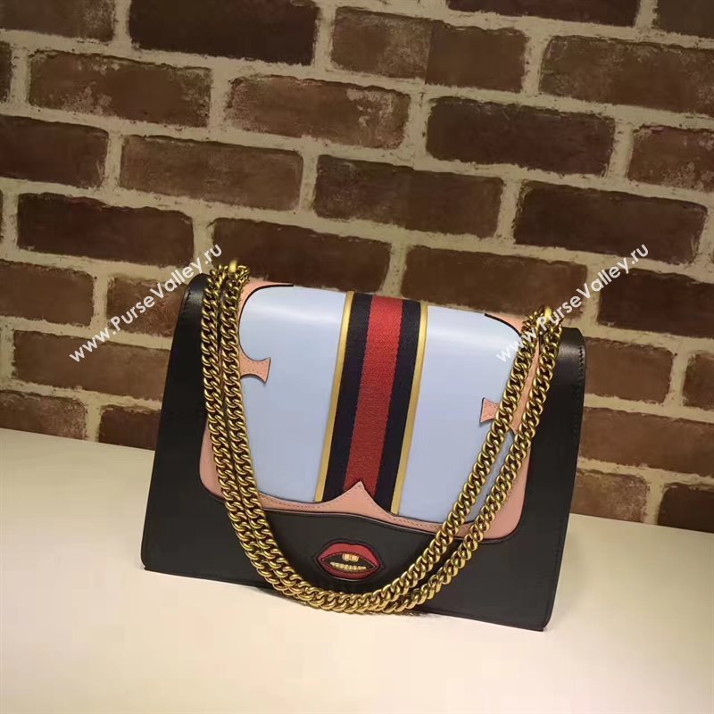 Gucci GG large shoulder black red with bag 6554