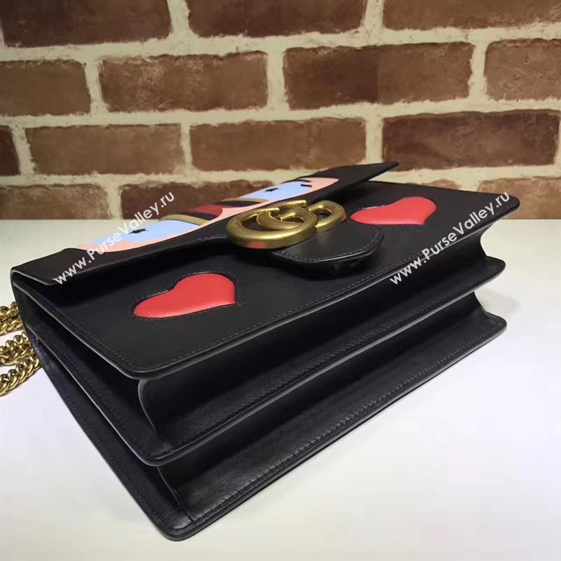 Gucci GG large shoulder black red with bag 6554