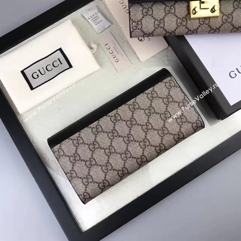 Gucci GG woc shoulder wallet gray black with bag 6556