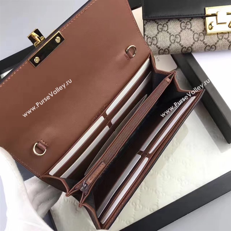 Gucci GG woc shoulder wallet gray black with bag 6556