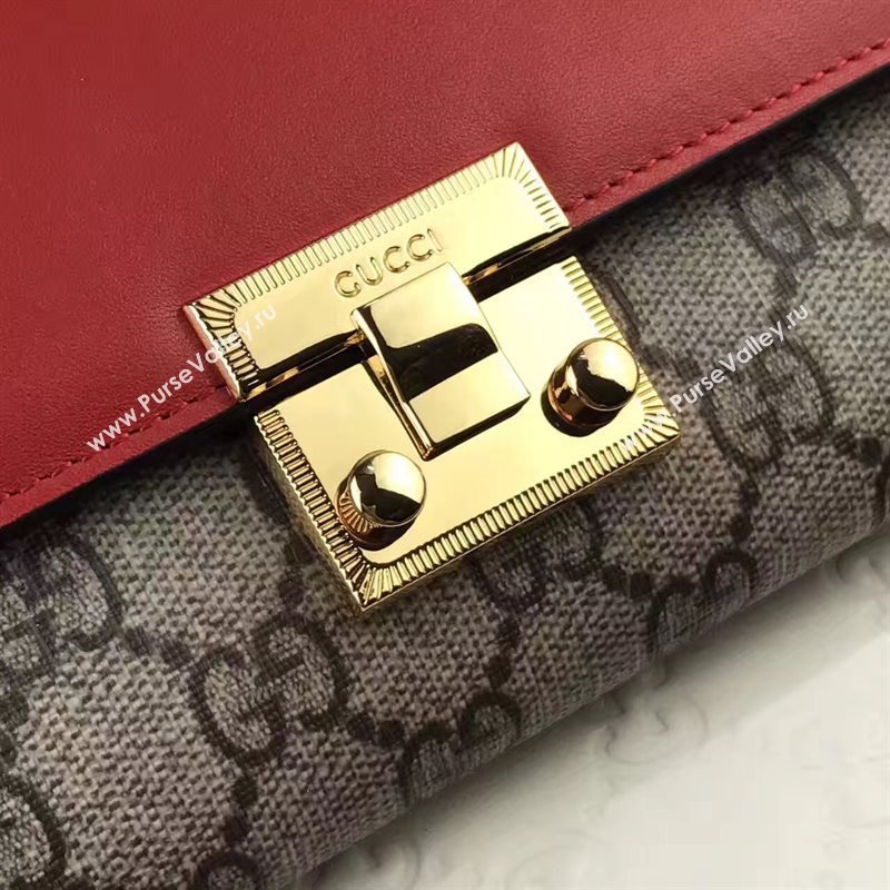 Gucci GG woc shoulder wallet gray red with bag 6557
