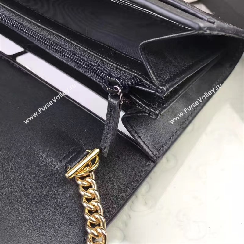 Gucci GG woc shoulder black wallet bag 6558