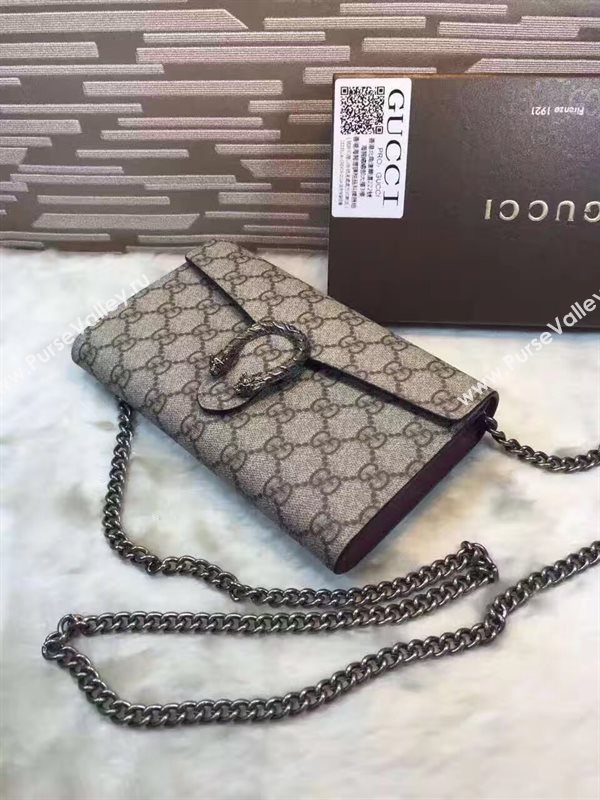 Gucci small gray GG shoulder padlock bag 6559