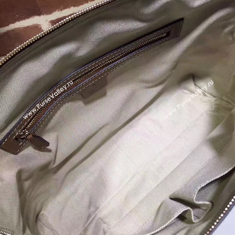 Gucci GG shoulder gray with tote tan bag 6562