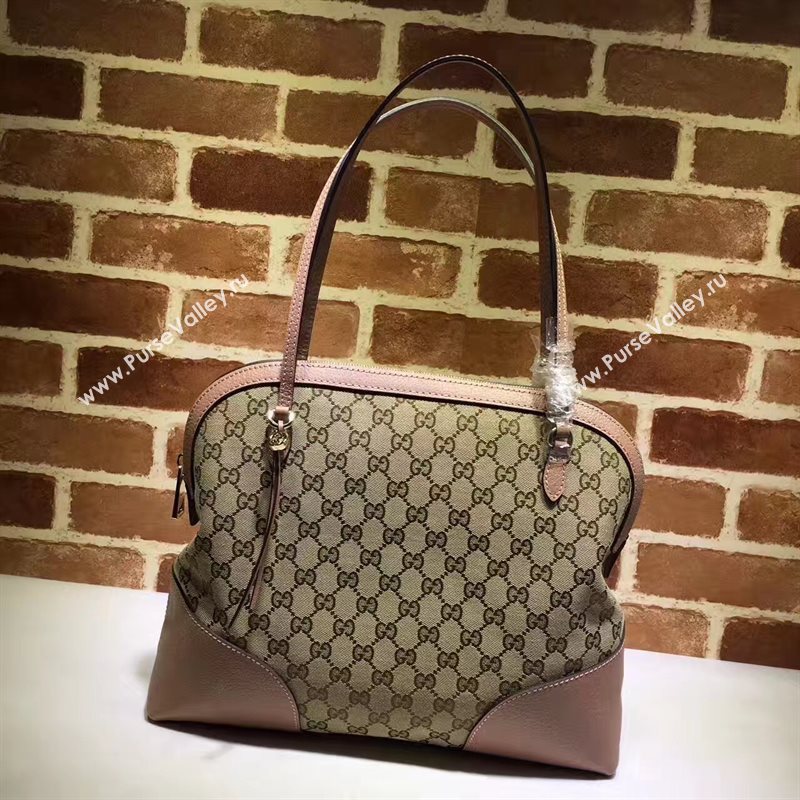 Gucci gray with pink GG tote shoulder bag 6563