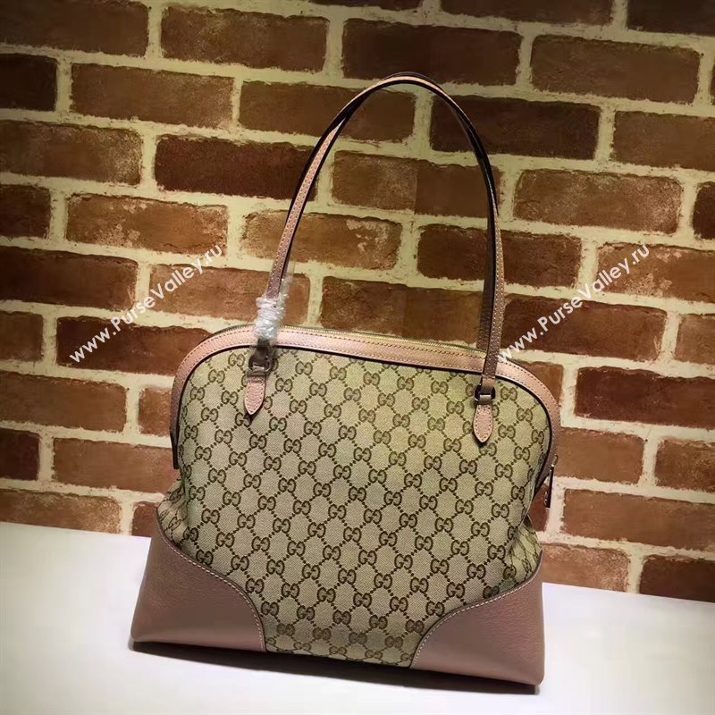 Gucci gray with pink GG tote shoulder bag 6563