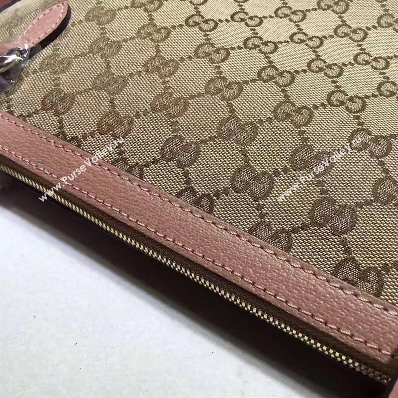 Gucci gray with pink GG tote shoulder bag 6563