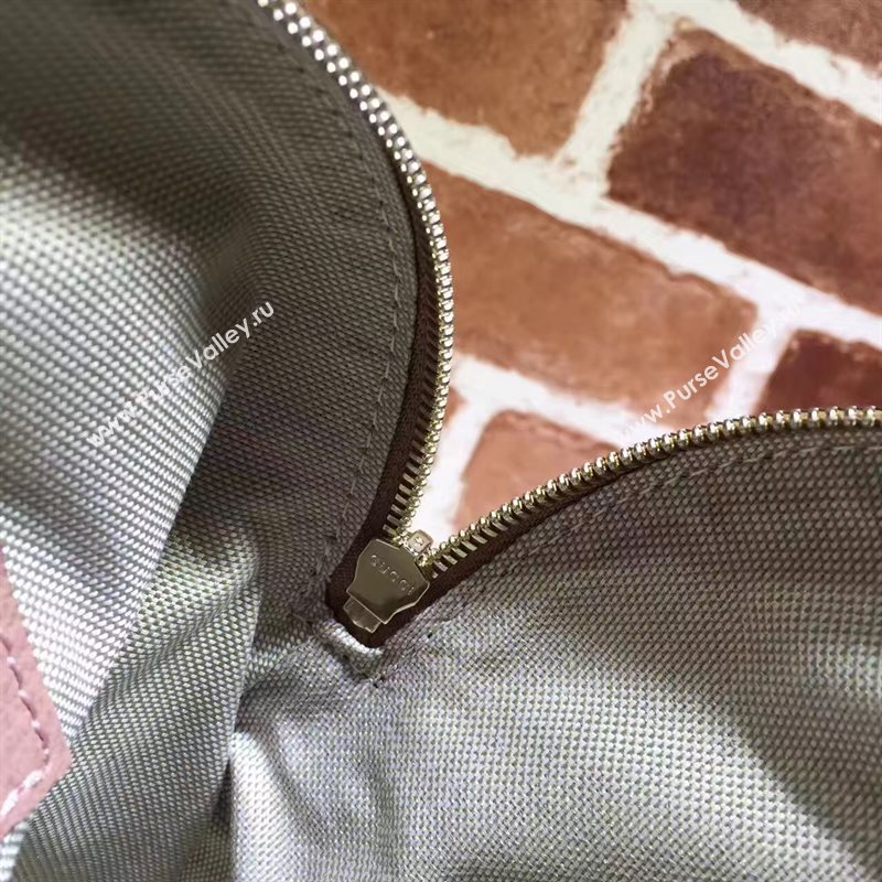 Gucci gray with pink GG tote shoulder bag 6563