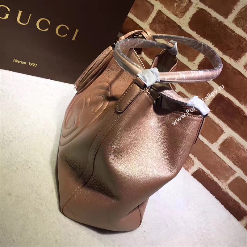 Gucci gold tote soho bag 6568