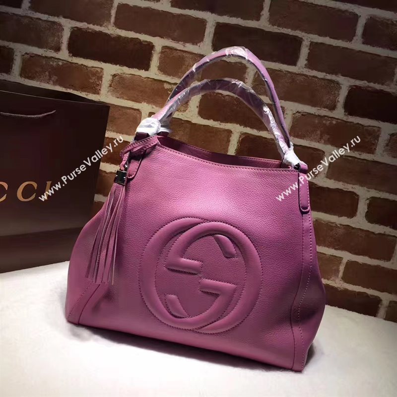 Gucci soho tote red rose bag 6570