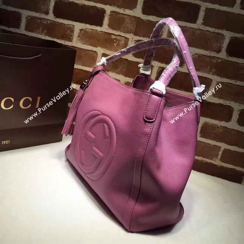 Gucci soho tote red rose bag 6570