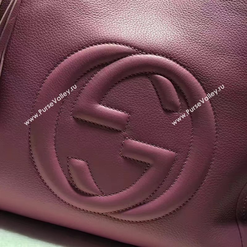 Gucci soho tote red rose bag 6570