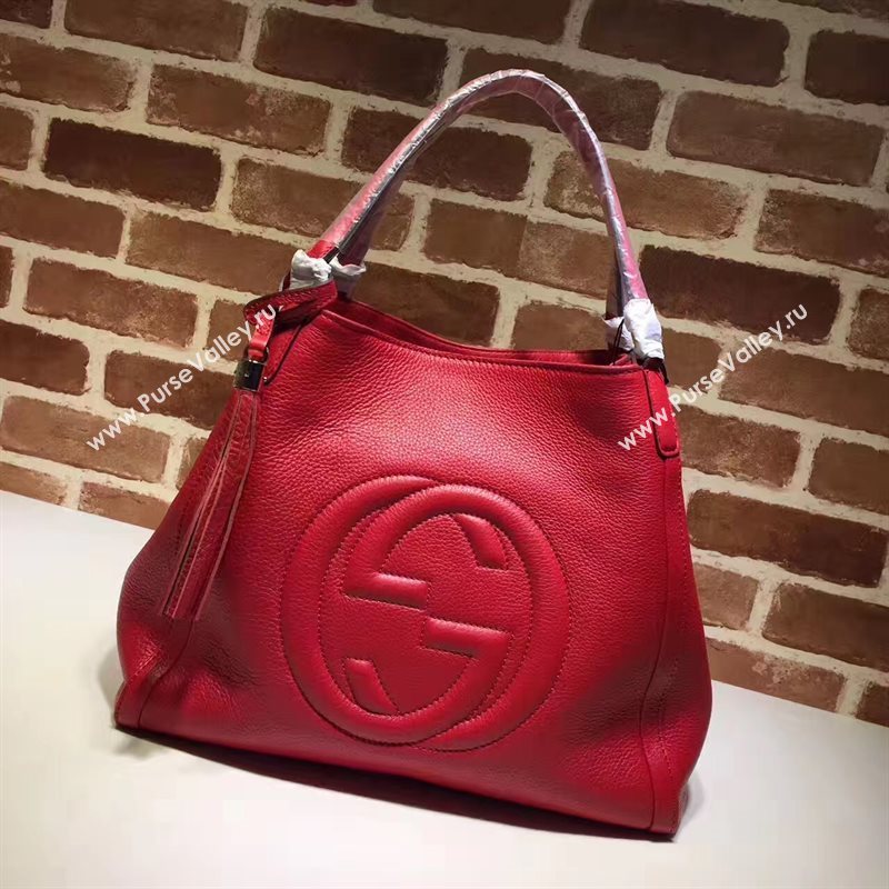 Gucci soho red tote bag 6571